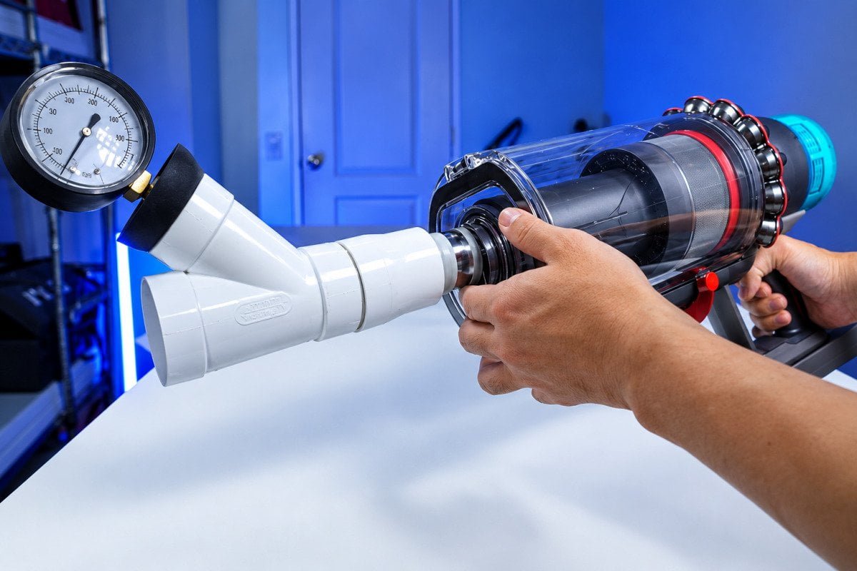 testing vacuum air watts